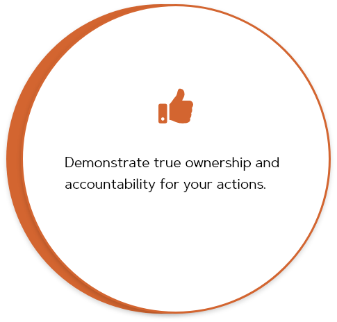 Demonstrate true ownership and accountability
